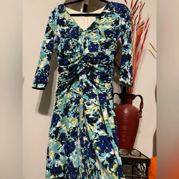 ann taylor green floral dress 12 Season Color Analysis | Indigo Tones main image 0